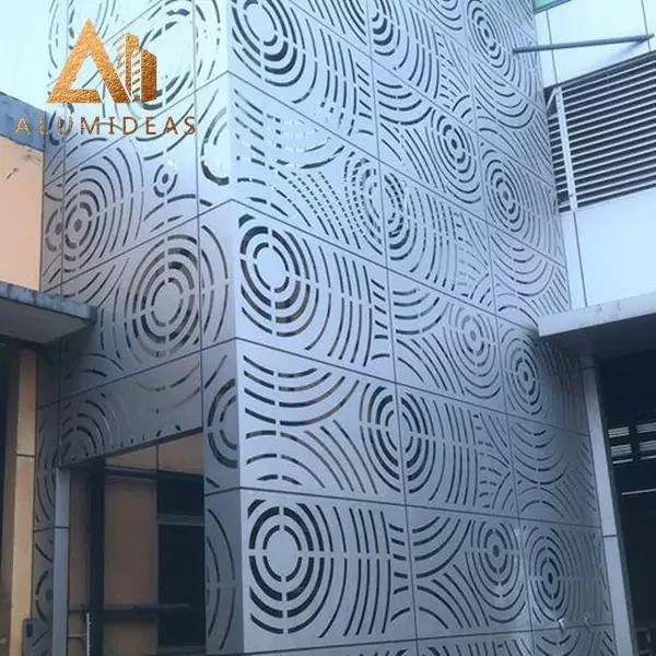 Modern Design Laser Cut Hollow Art Aluminum Cladding Metal Aluminium Facade Panel