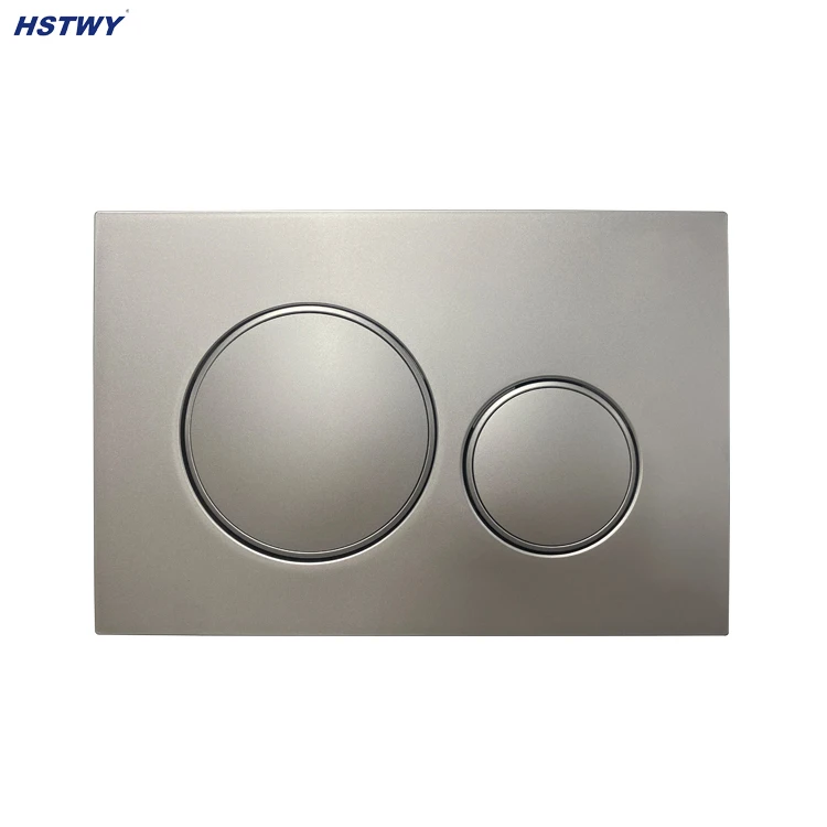 Concealed Cistern Wall mounted Matt Black with Chrome Trims Actuator Flush Plate Push Button F5090-3 Push Panel fit with Sigma20