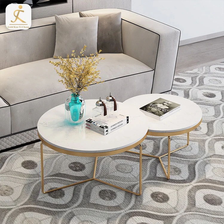 Современный журнальный столик из нержавеющей стали, золотистый чайный столик с мраморной поверхностью, центральный столик из нержавеющей стали с ножками для гостиной