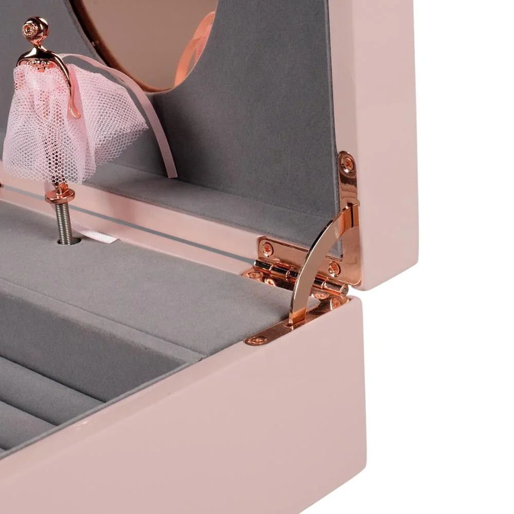 Luxury Wooden Musical Gift Jewelry Storage Box With mirror