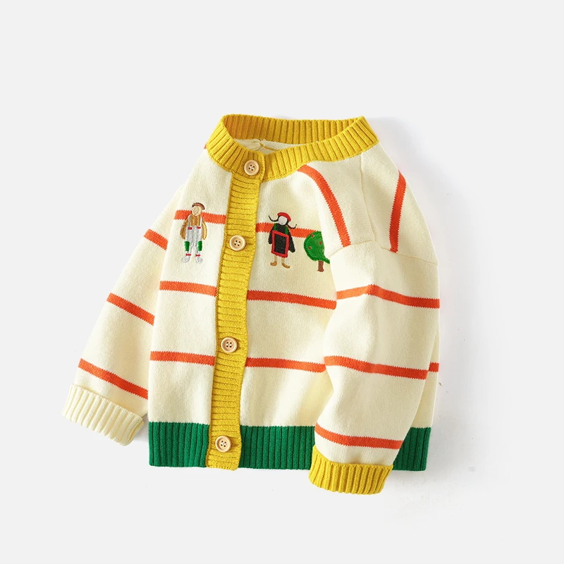 Child Fashion Clothing Wholesale Kids Baby Sweaters Knitted cardigan Autumn Winter  Sweater OEM and ODM