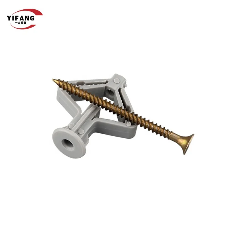 50 Pcs Metal Gypsum Board Butterfly Drywall Anchors Kit Hollow Wall Anchors Heavy Duty Dry Wall Mount Anchors