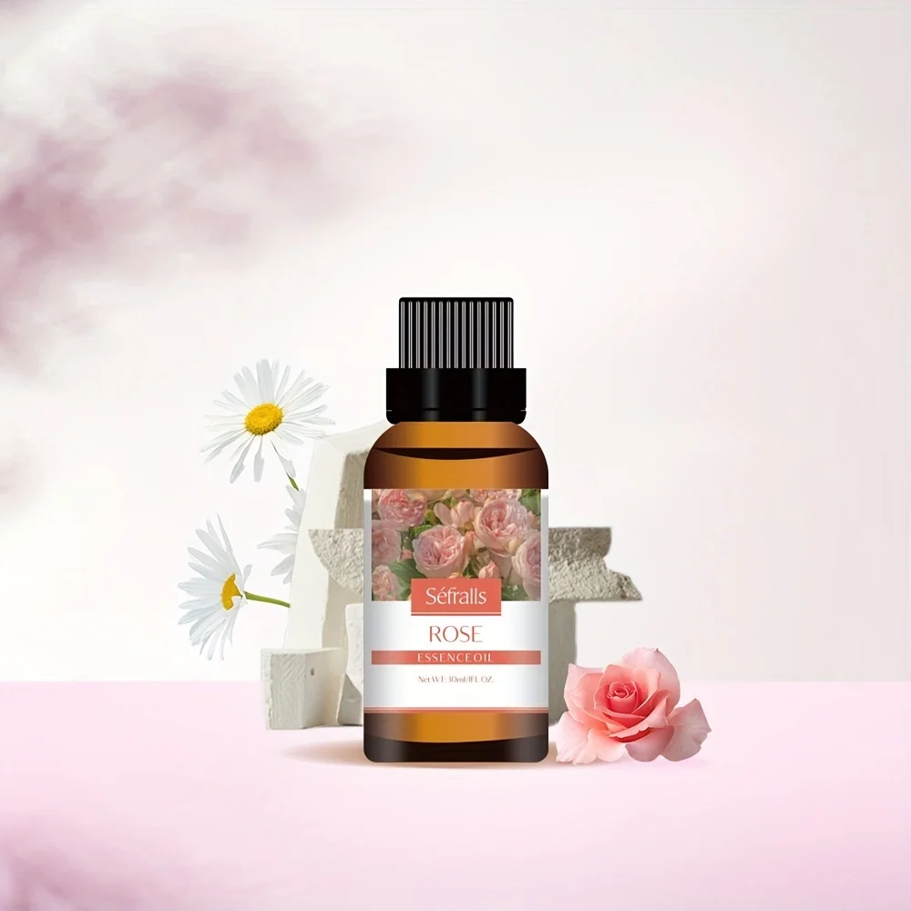 Rose Essential Oil Skin Rejuvenation Smoothing Massage Head Face and Body Scraping Oil  30ml/1fl.oz