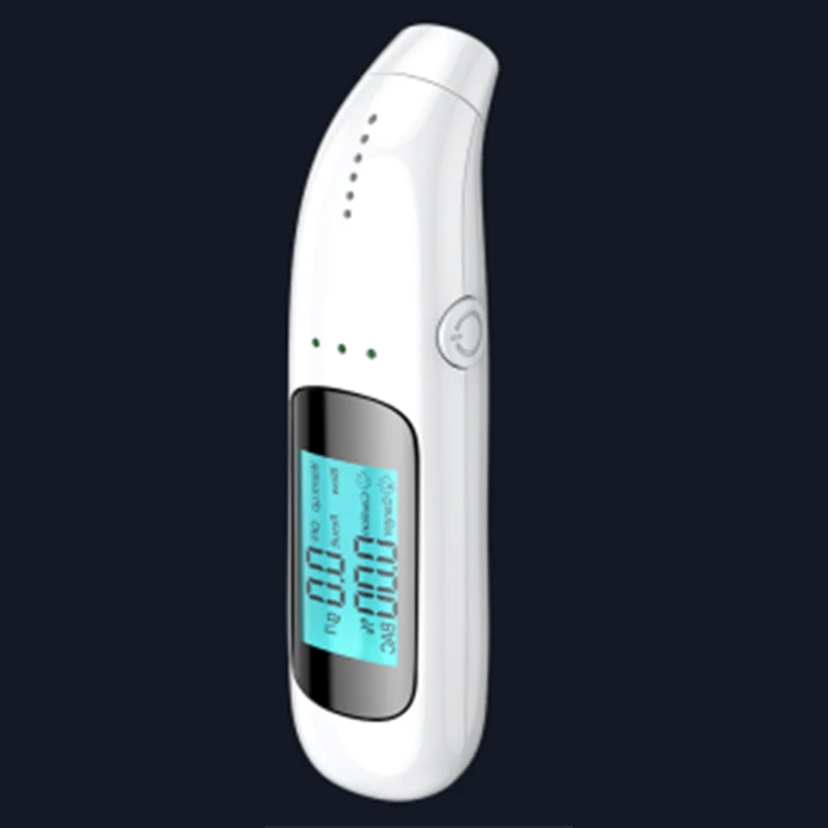 Accurate LCD digital display breath alcohol tester portable black white digital breathalyzer