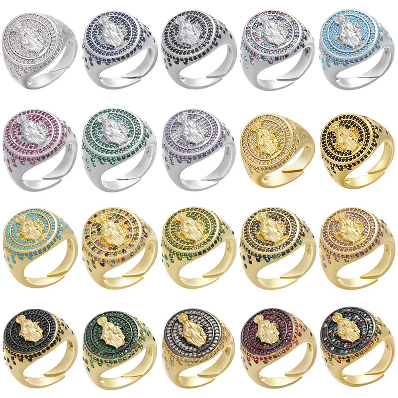 KDC1306 wholesale high quality fashion religious finger rosary virgin mary ring