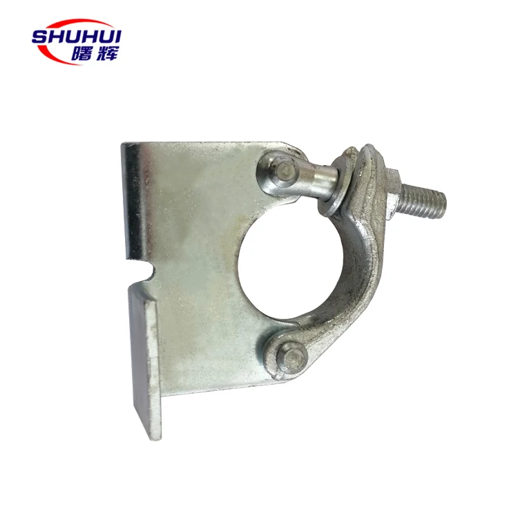 Board retaining scaffolding coupler