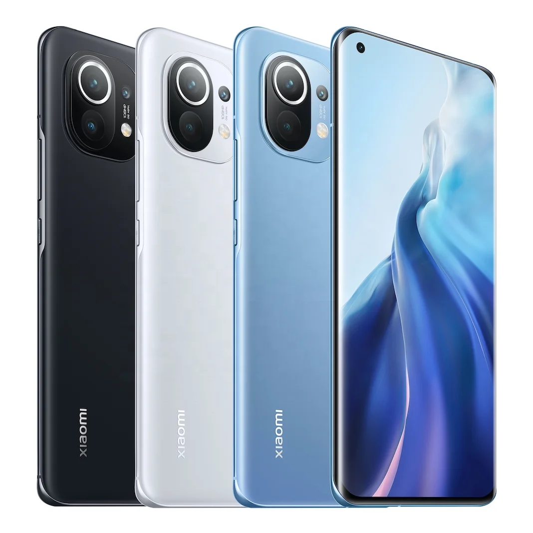 Xiaomi 11 5g Unlocked Mobile Phone Mi 11 5G Phone 50W Wireless Charging Octa Core MIUI 12 Smartphone Mi 11