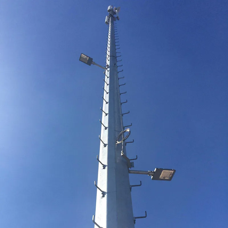 Radio TV Broadcasting Mobile Signal Cellular Monopole Tower 30m 35m