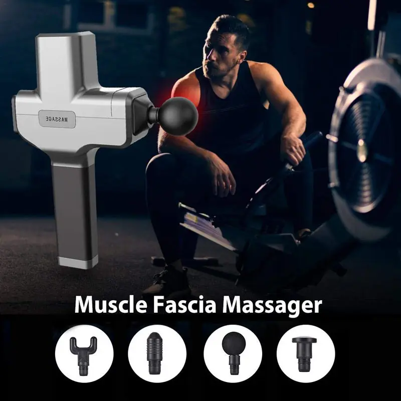  Fascial пистолет нога глубокий вибрации мышц тела Релаксация электрический фитнес оборудование массажный молоточек шок боли