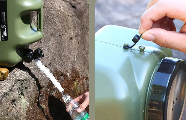 Outdoor Bucket Portable Large-caliber Water Canister for Camping