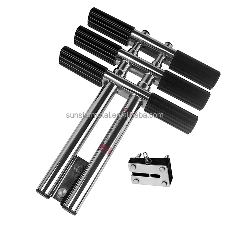 3 шага телескопическая лодка нержавеющая спускатель затвора! Падение морской двойной вертикальный погружения лестница понтон