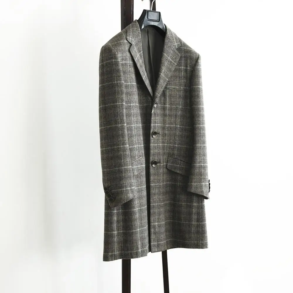 Manufacturer custom cashmere wool long coat man jacket cashmere coat factory wholesale