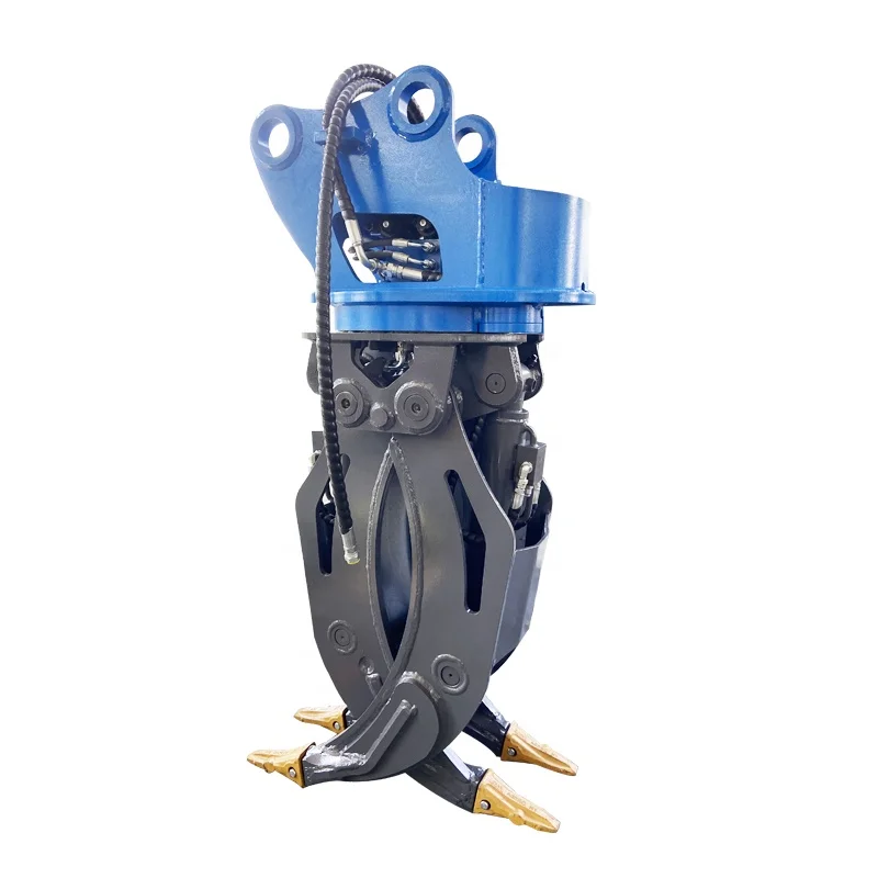 Hydraulic rotary wood grapple log grapple grab for excavator forest excavator machine