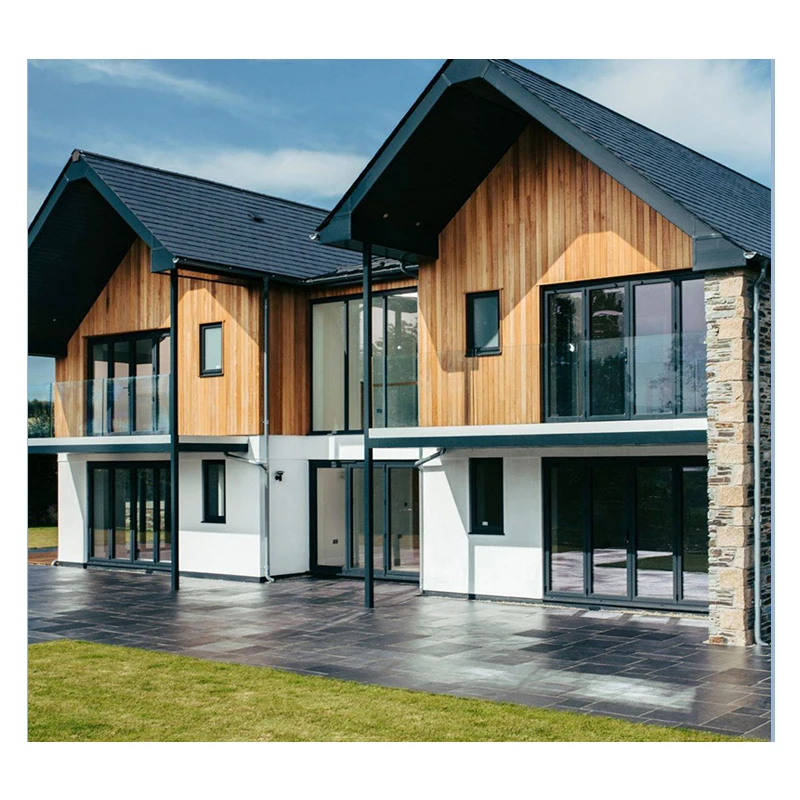 Hihaus custom house broken bridge aluminum american glass window and door