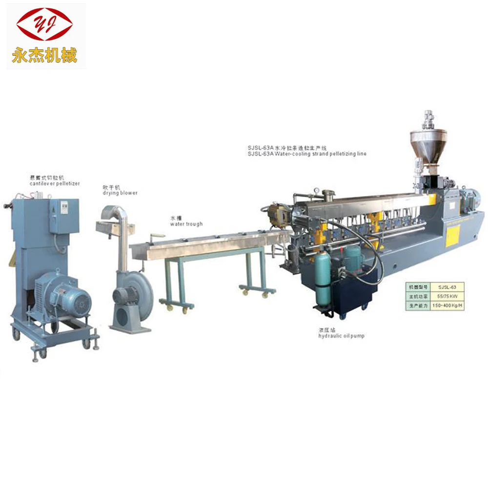 Own factory abs plastic granules making machine