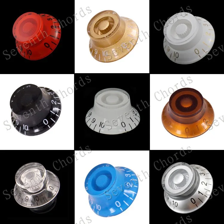 Wholesale guitar tophat knob electric guitar knob replacement custom barrel guitar knob for bass