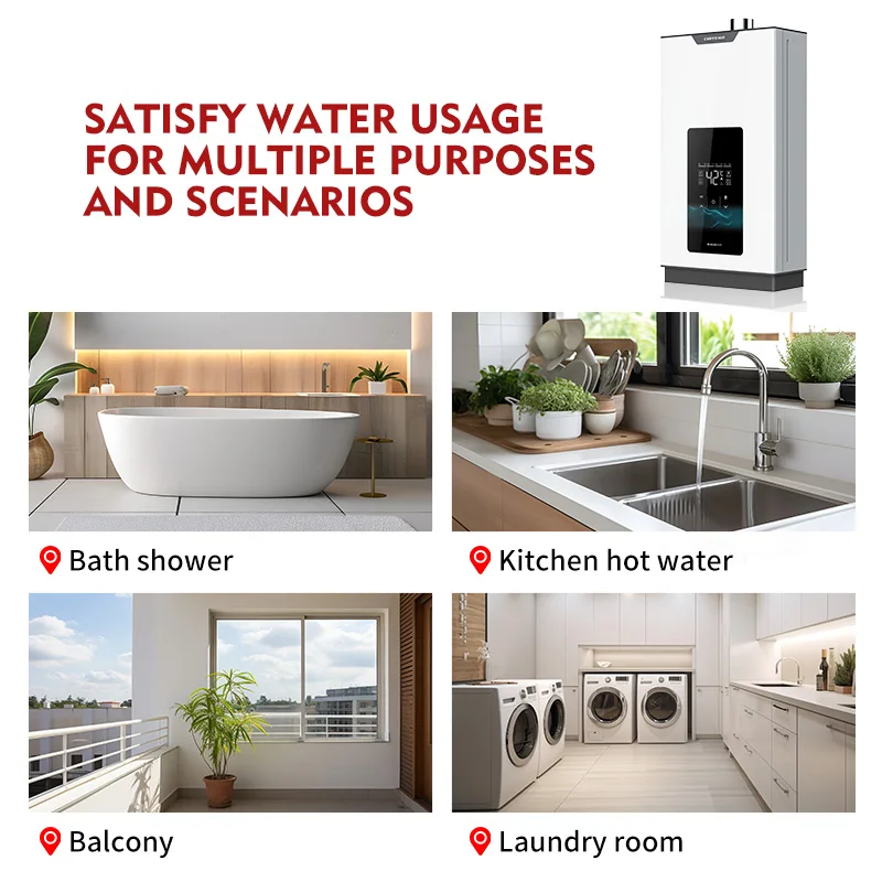 10L 12L Gas water heater household constant temperature natural liquefied gas High Performance strong Emission Type