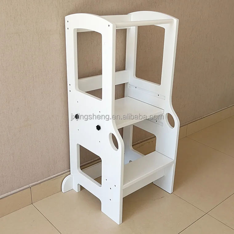Montessori Furniture and Toys Kids Kitchen Little Helper Nursery School Step Up Stool Children Learning Tower for Toddlers