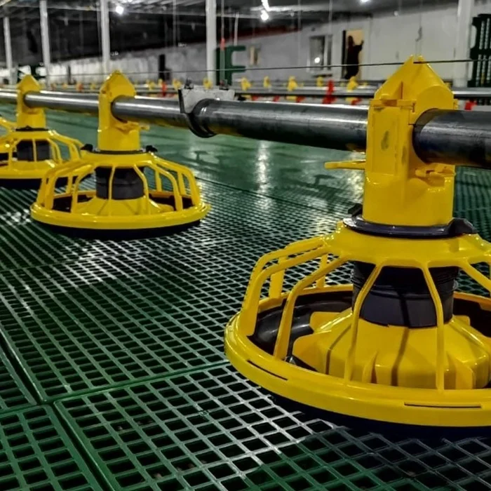 High quality chicken broiler automatic feeding pan and drinking nipple line system for poultry farming