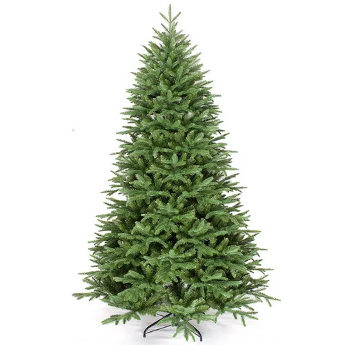 SY Artificial PE and PVC mixed automatic green tree hinged construction Christmas Tree arbol de navidad