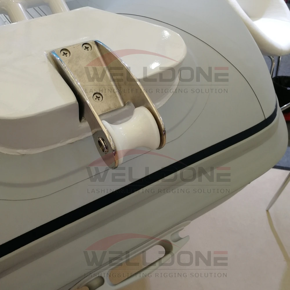 Marine 316 Nylon Sheave Stainless Steel Anchor Bow Roller Bracket with non-slip mat