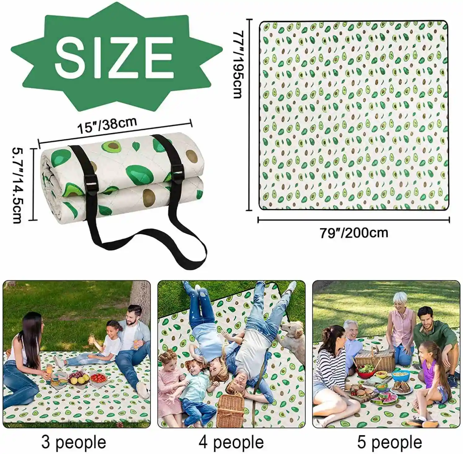 Wholesale Outdoor Foldable Camping Beach Mat Waterproof Sand Free Picnic Mat With Easy Handle