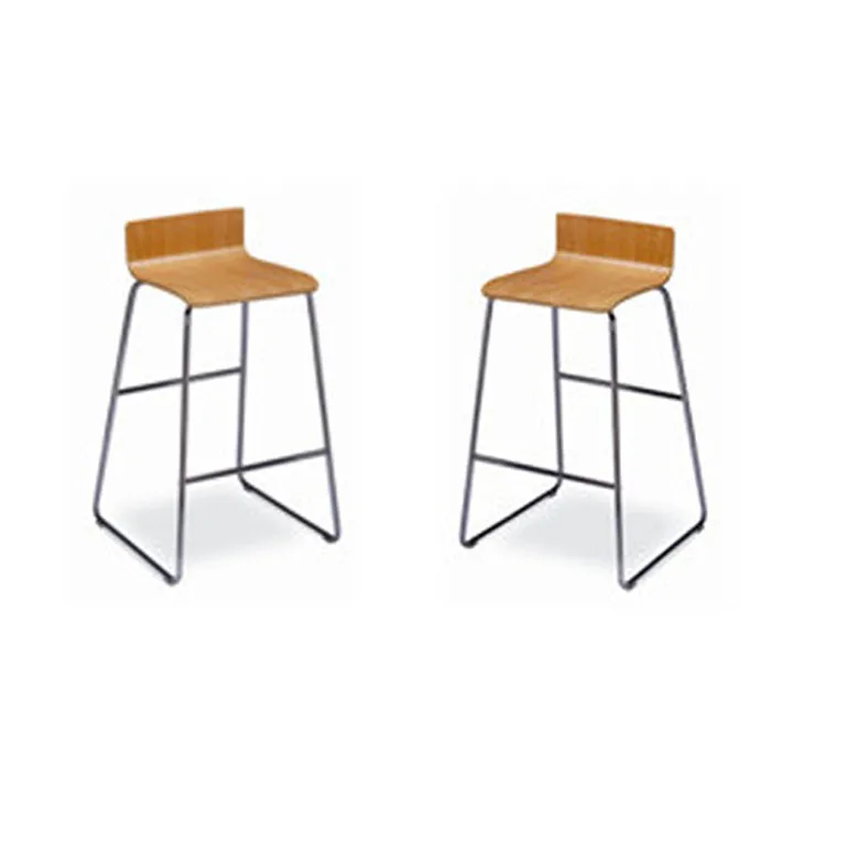Hot sale Classic Convenient Metal Leg Kitchen Minimalist High Bar Stool Chair