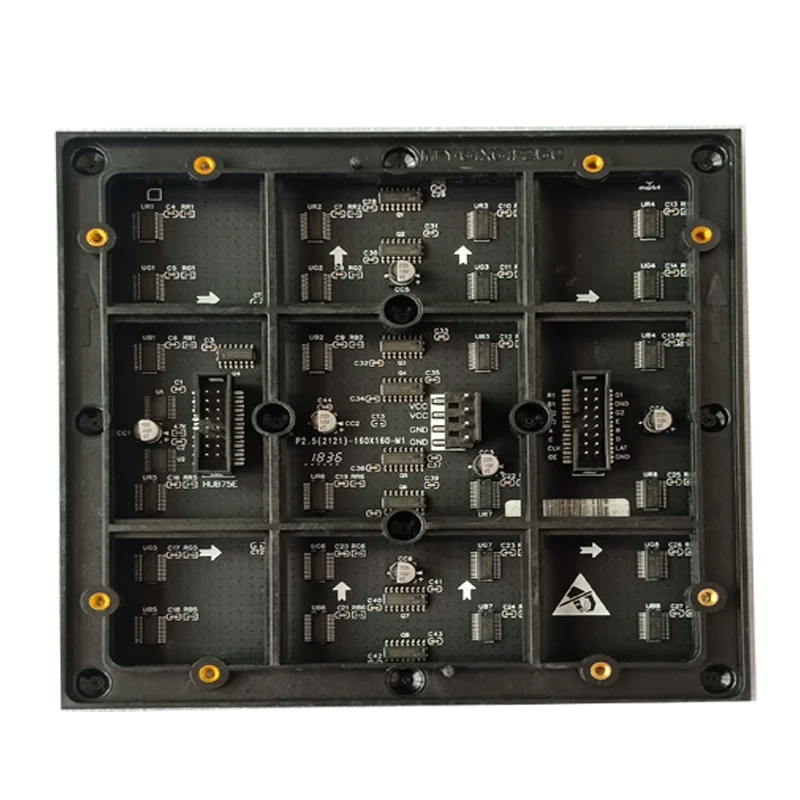 СВЕТОДИОДНЫЙ матричный модуль 64x64 P2.5 для помещений Полноцветный SMD 160x160 мм HUB75 1/32 сканирующая Светодиодная панель дисплея