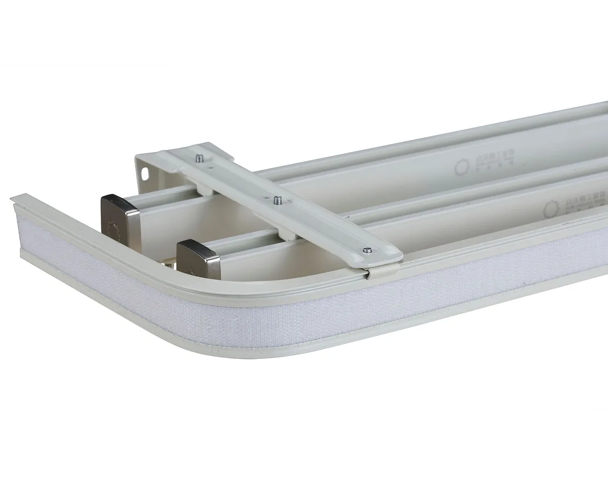 KEEWO Ceiling Mounted Hospital Ceiling Double Curtain Track Pvc Curtain Track