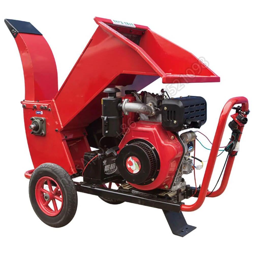 Дизельная бензиновая дробилка для листьев