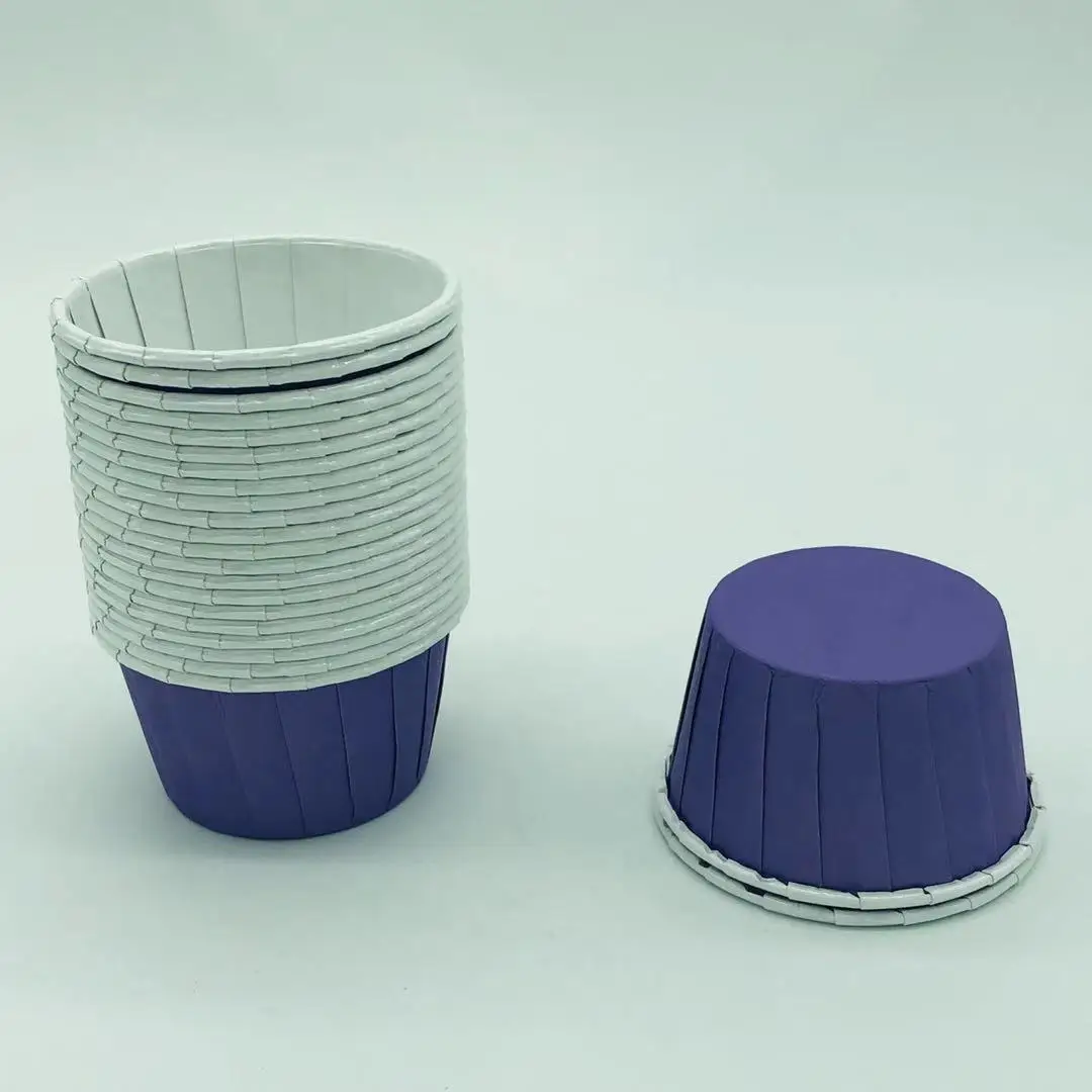 Disposable Greaseproof Baking PET Coated Paper Cupcake Liner Muffin Cup Case Mold