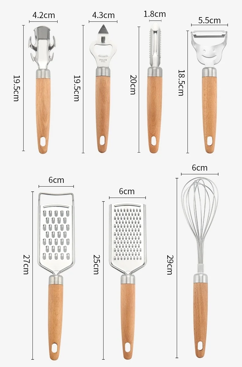 
Drop Shipping 2021 Home Kitchen Gadgets Tools Wooden Handle Opener Kitchen Utensils 2021 New Kitchen Accessories 