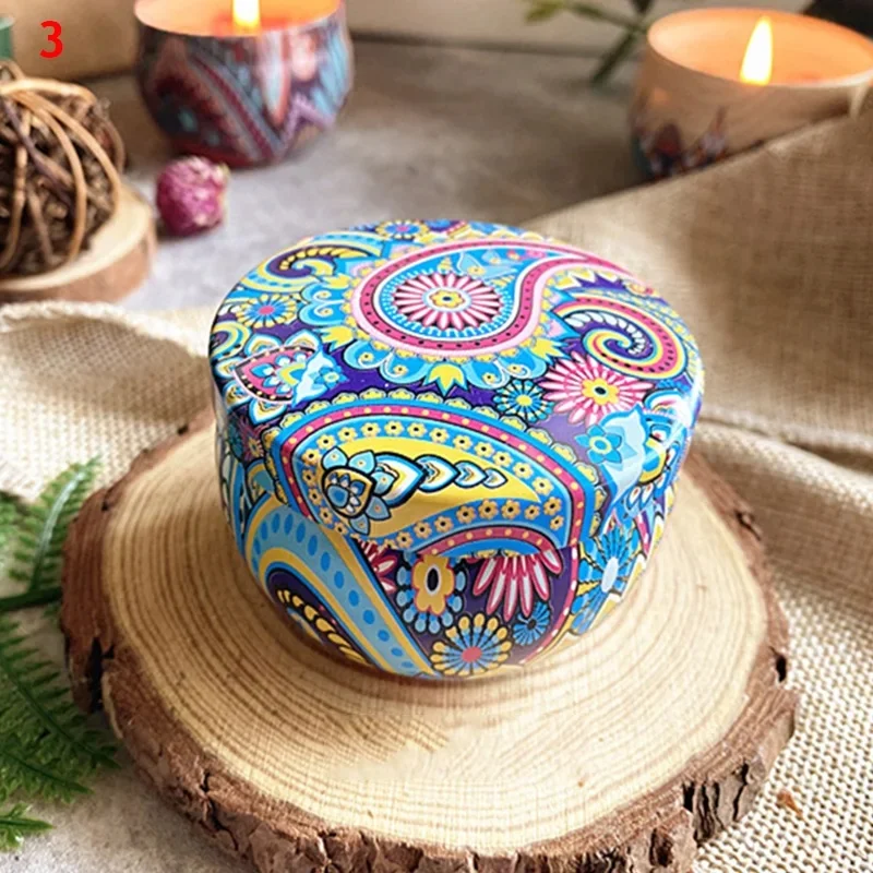Long-Lasting Fragrance Handmade Scented Candles Customizable Label Luxury Vintage Tin Scented Candle
