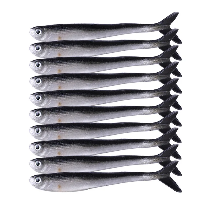 Horizon 3in 0.07oz Shad Fishing Lure Soft Baits Bulk Iscas Artificiais Pesca Soft Plastic Lure for Carp Bass Pike