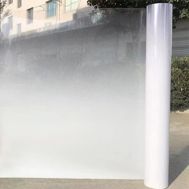 Factory OEM Office Building Shopping Mall Glass Decoration  Frosted Transparent film Window Privacy Film