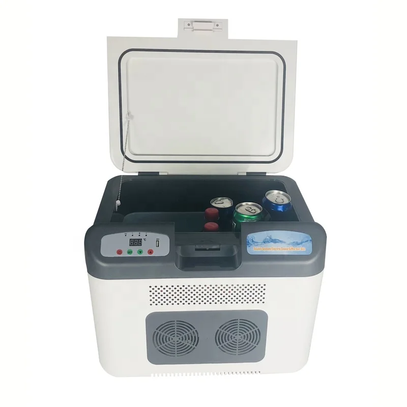 26L Clear mini fridge train car freezer storage car truck refrigerator