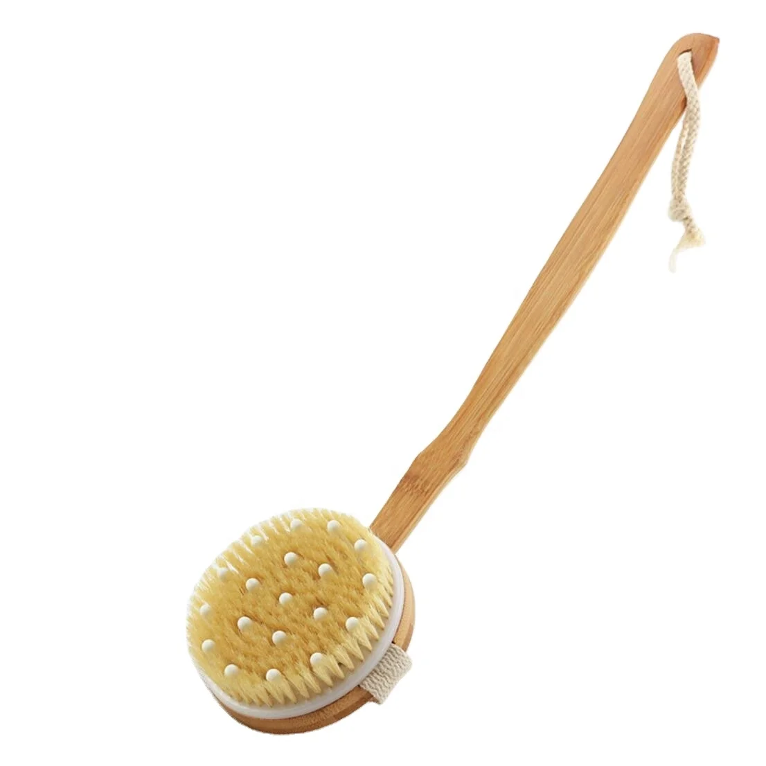 Dry brushing cleaning dry skin brush boar bristle body brush for scrubbing back
