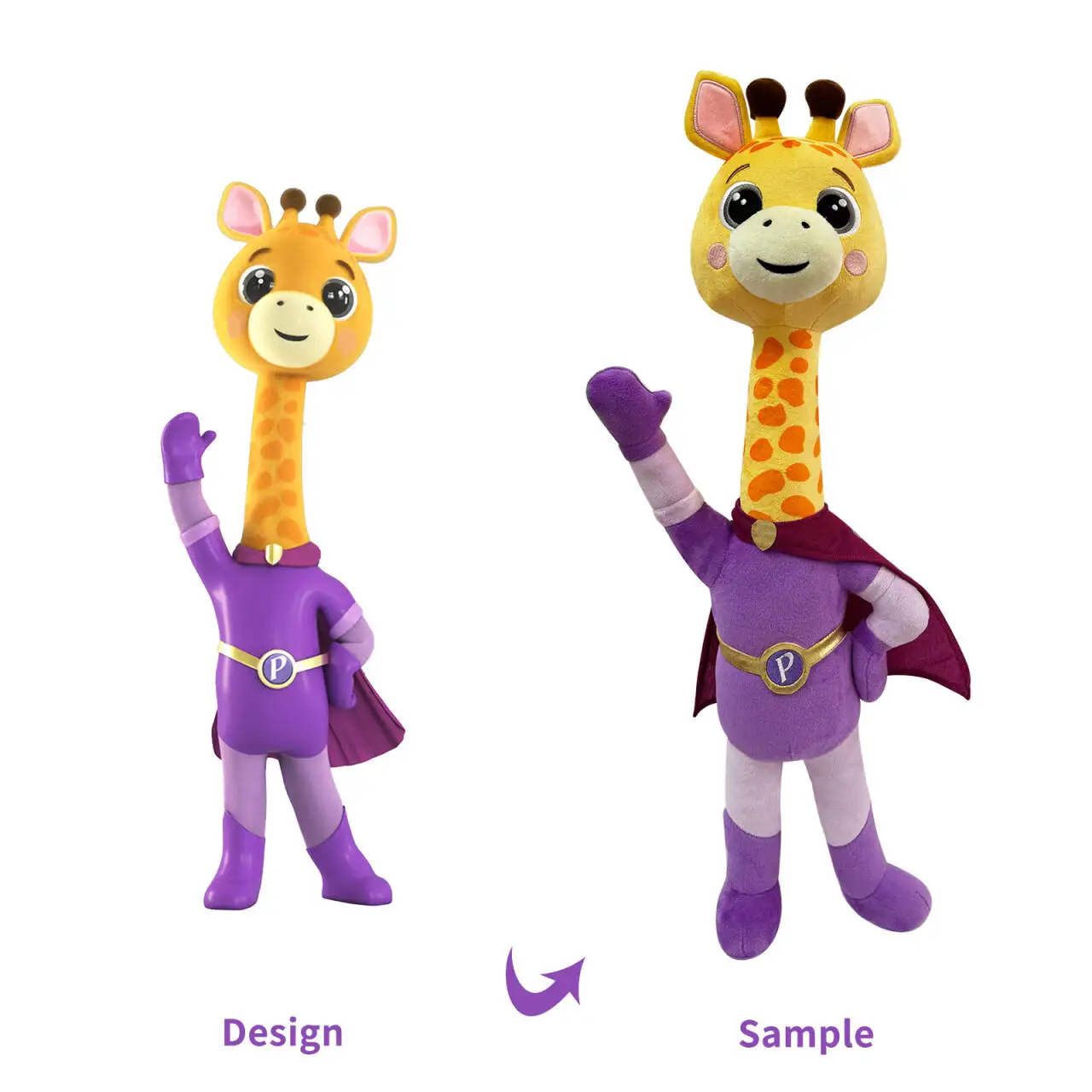 High Quality Cotton Custom Plush Toy From Drawing Cute Style Soft PP Filled Unisex Perfect Gift Fun Features