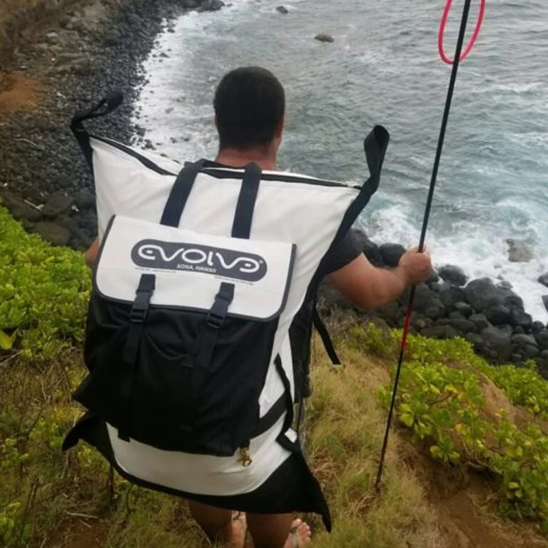 Professional outdoor kayak live fish kill backpack big capacity tackle with cover insulated cooler waterproof fishing bag