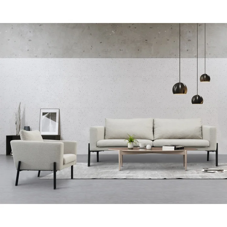 Nordic Modern Fabric Sofa Set Furniture Comfortable Luxury Living Room Sofas