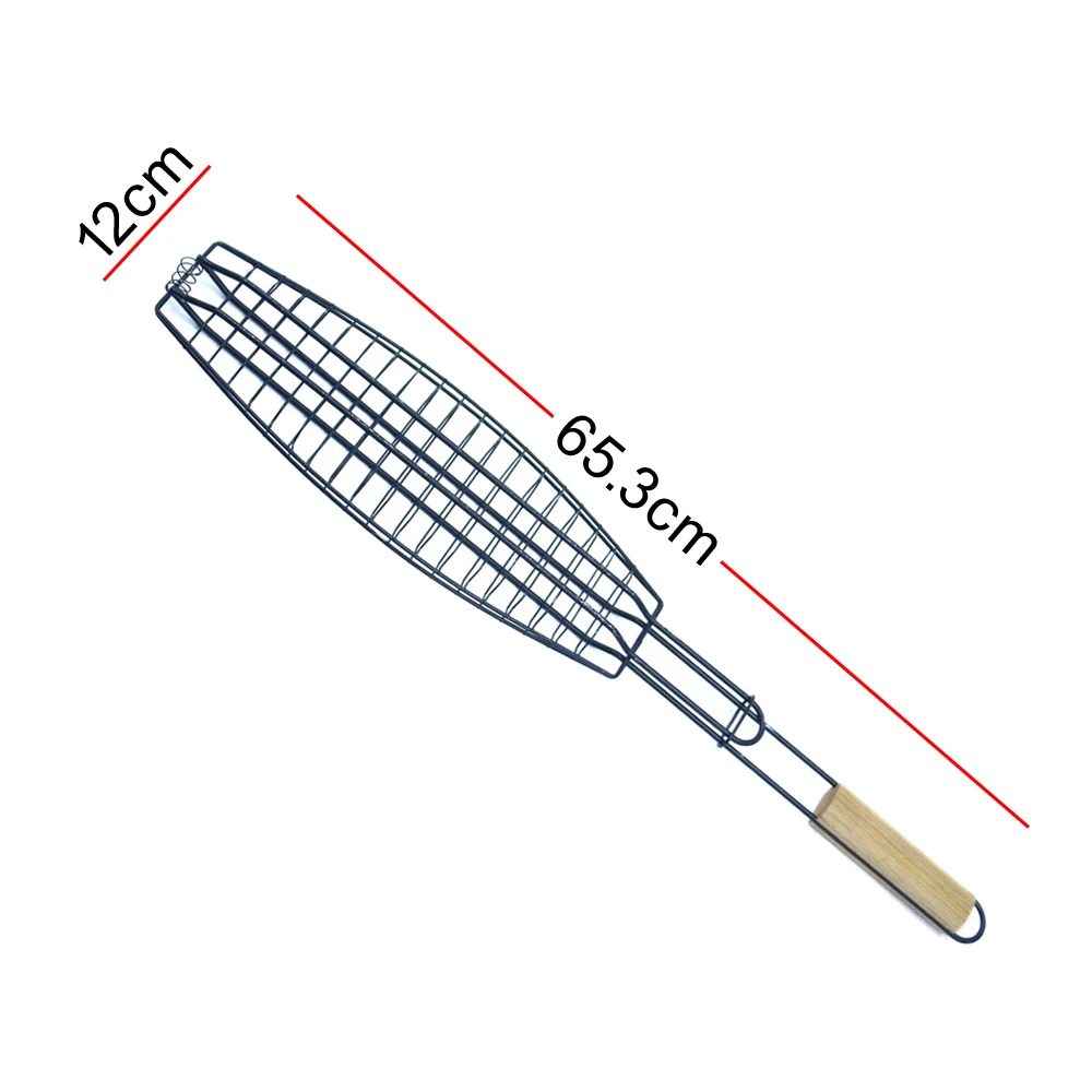 Nonstick grill basket for fish stainless steel bbq grilling basket bbq grill basket