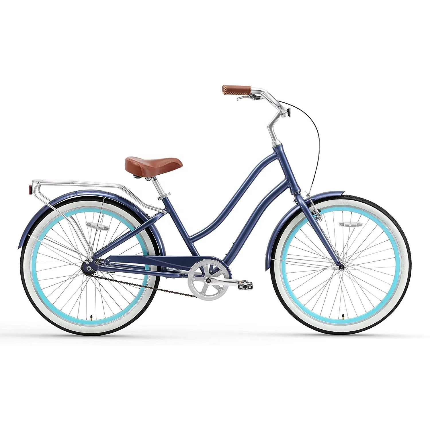 Cheap factory hot selling 6061 aluminum alloy unisex alloy beach cruiser bike high quality alloy city cruiser bicycle