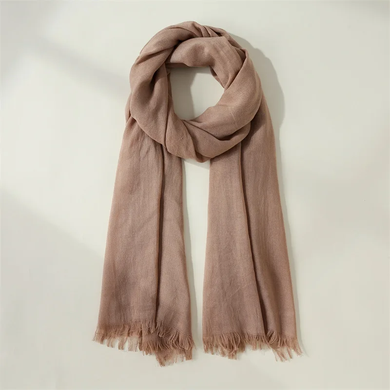 Breathable plain light weight rayon modal twill cotton woven modal hijab