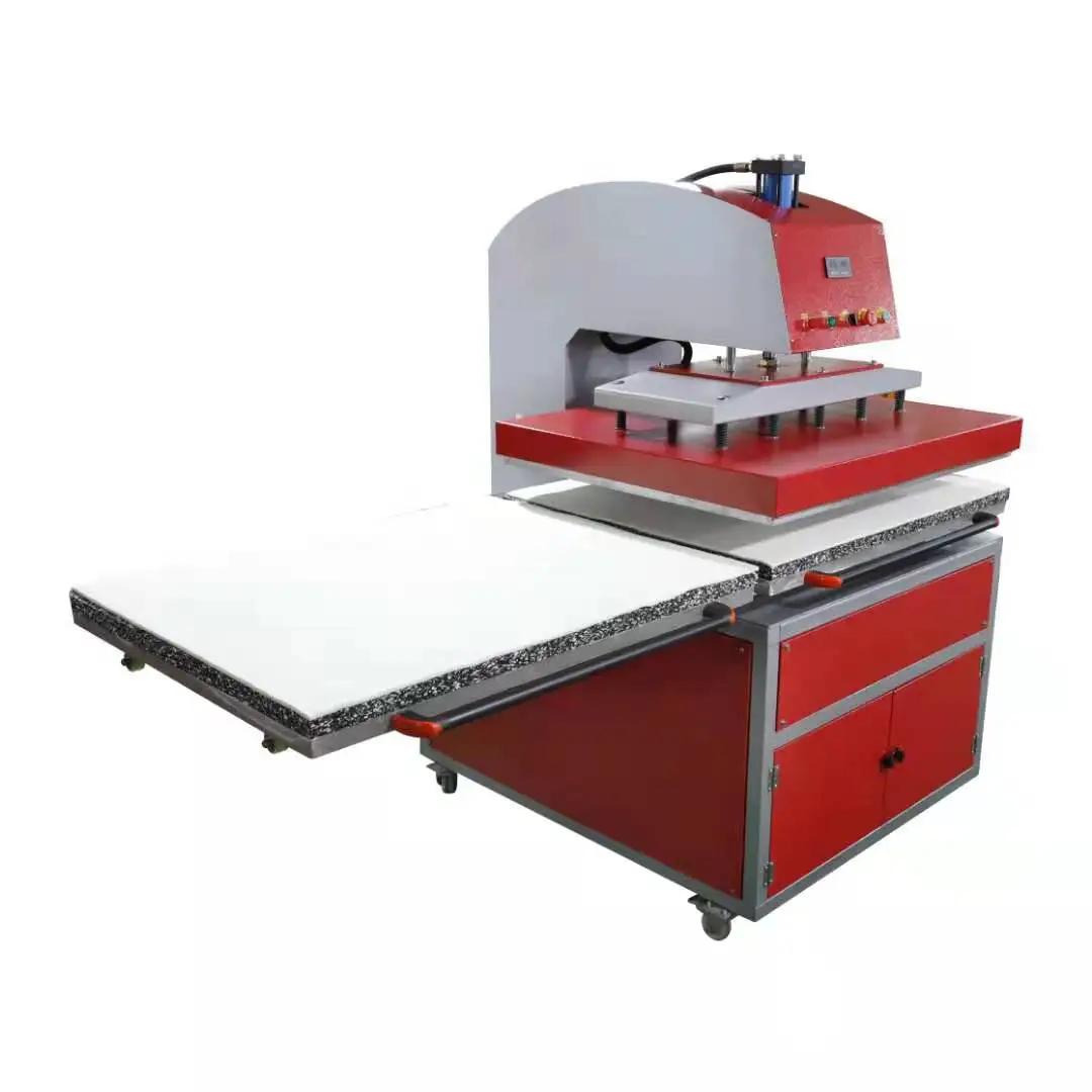 100x120cm J good price hydraulic double stations textile sublimation high pressure heat press machine