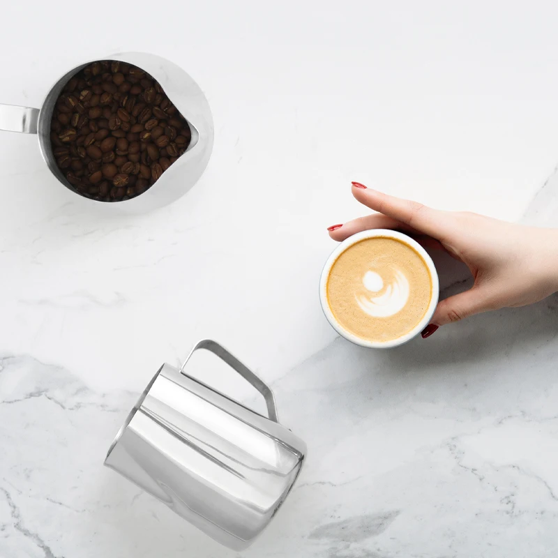 Специальный дизайн широко используемый кувшин для кофейного молока из нержавеющей стали объемом 1000 мл