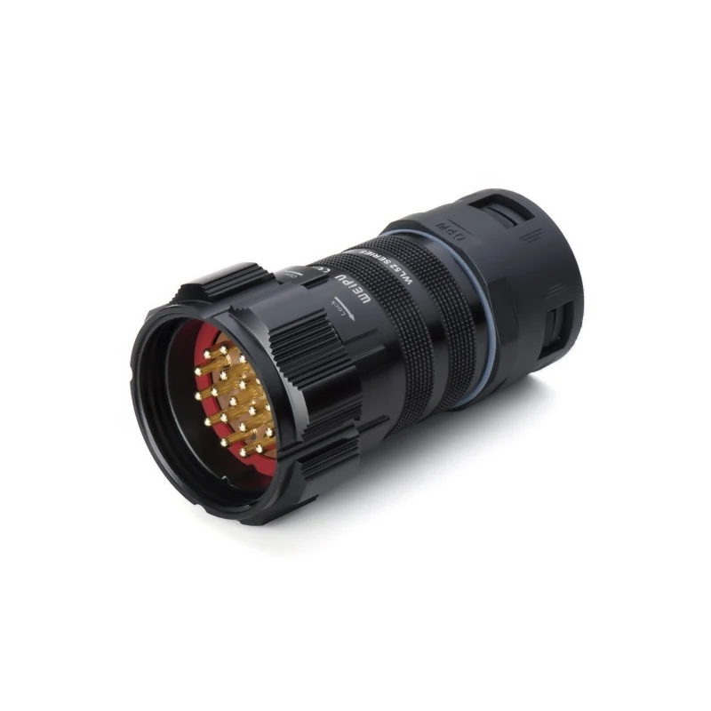
WEIPU WL52J19TADII IP67 Waterproof 19 Pins Power Socapex Style Connector male-contact plug for M40*1.5 Plastic hose adapter 