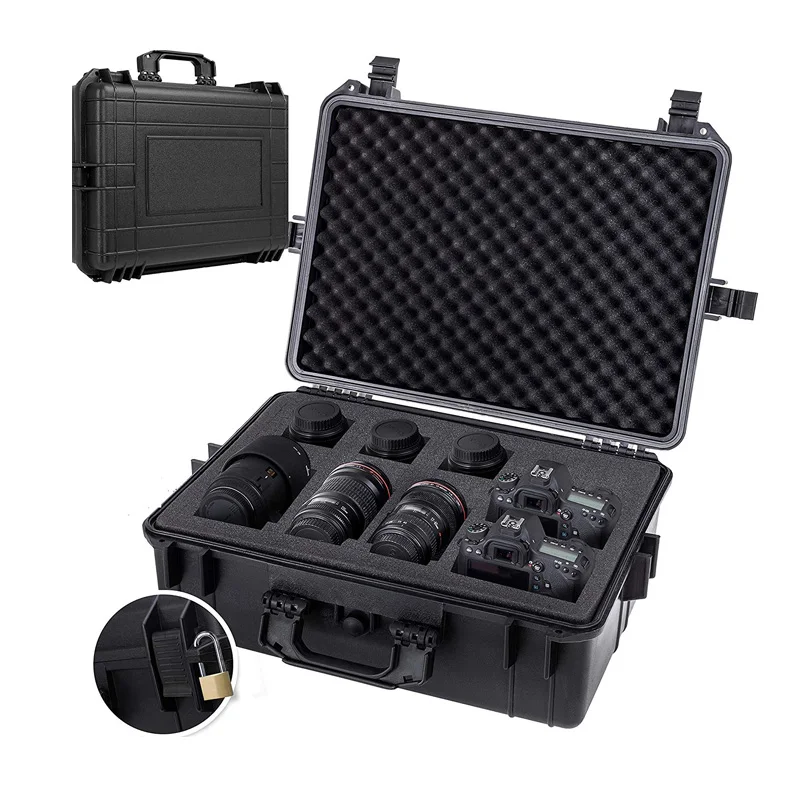 139-20.5 inch foam padded hard plastic tool cases for camera