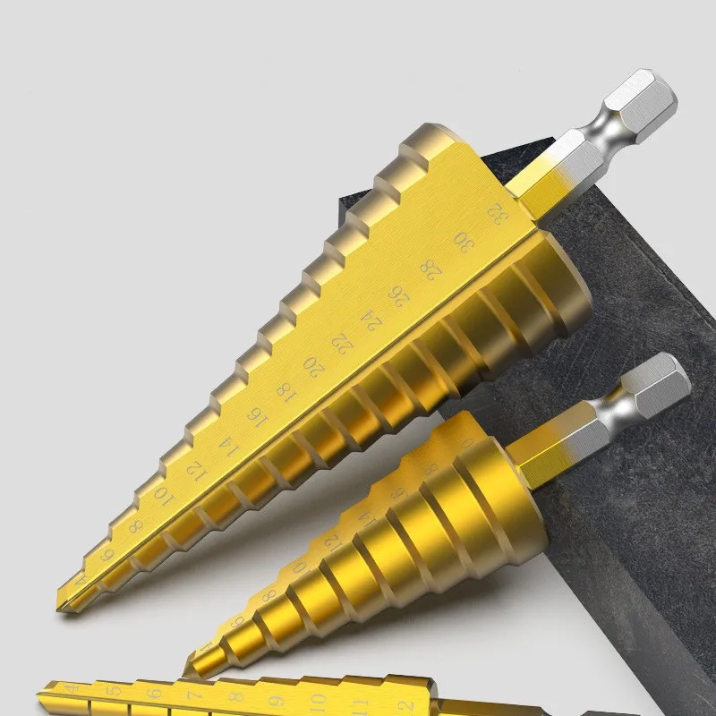 Step Drill Bit 4-32 High Speed Steel M35 for metal, wood, stainless steel soft drilling