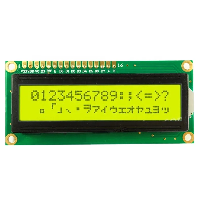 Новый продукт 1602a-Super Twisted Nematic Transflective 16x2 Dot Matrix LCD 1602 ASDS 2 * 16 Дисплейный модуль