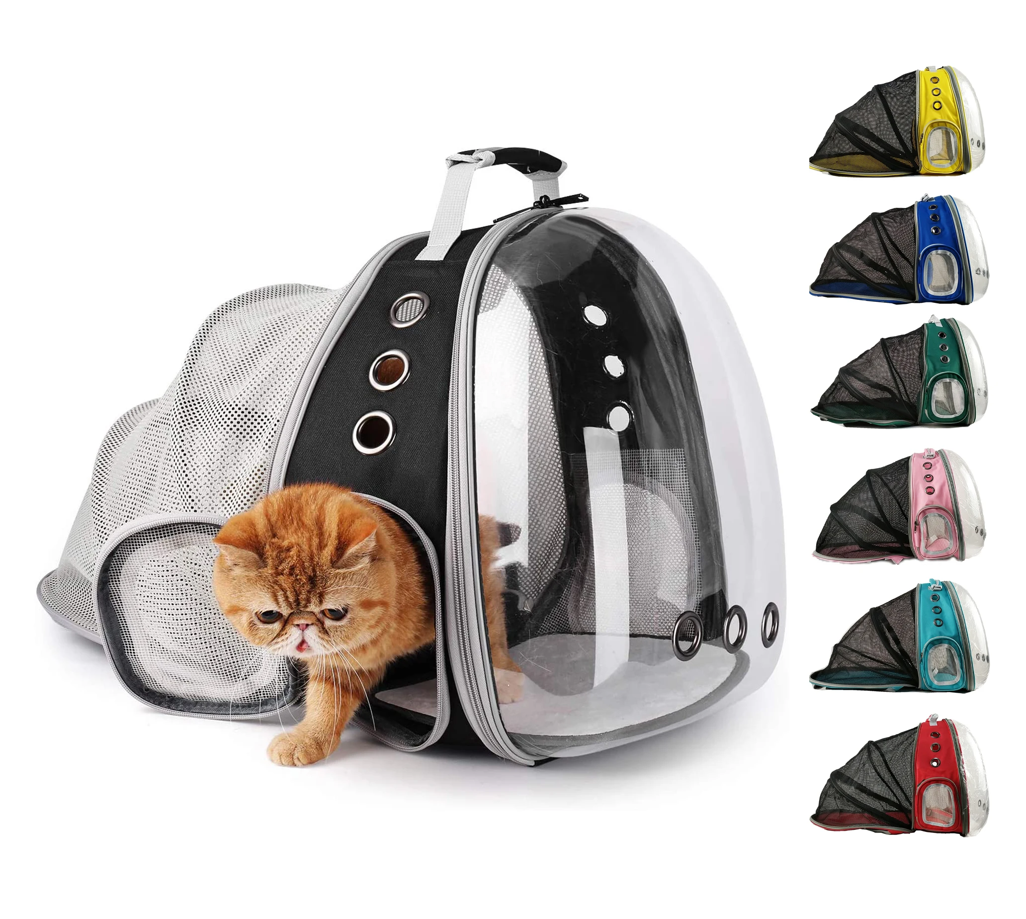 Expandable Breathable Travel Cat Backpack Carrier Space Capsule Bubble Window Pet Carrier Backpack for Cat and Small Puppy (1600483211961)